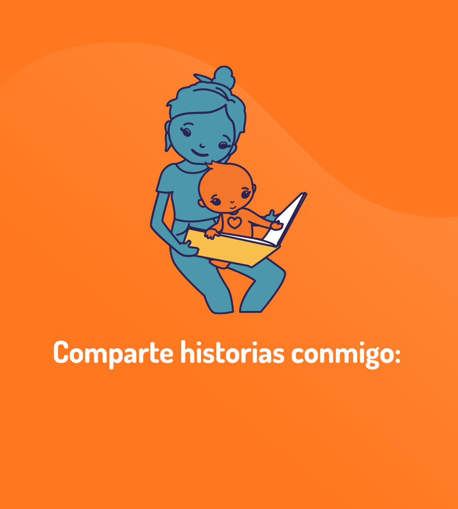 drawing of mother reading to baby, exhibiting moments together
