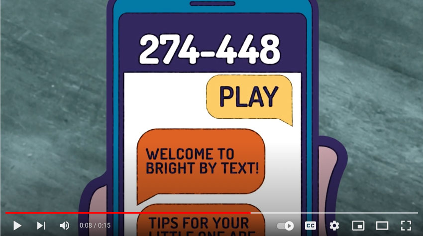 Bright by text video image